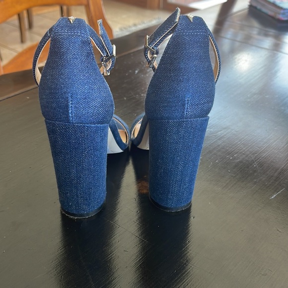 - Sam Edelman denim sandals, 6 1/2 like new - Picture 3 of 6